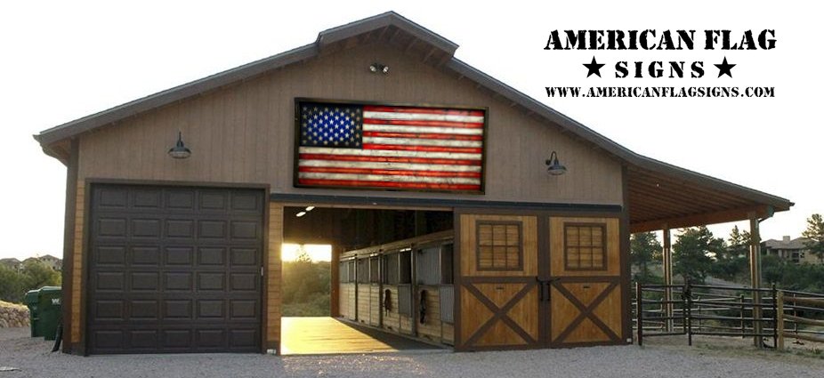 Super Sized Large Wooden Flags