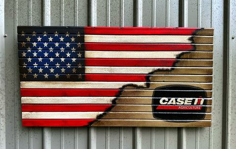 American Case Implement Flag - American Flag Signs