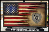 Law Enforcement Battle Flag - American Flag Signs