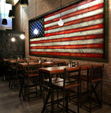 Oversized American Flags - Rustic Wood Flag - American Flag Signs