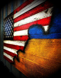 American/Ukrainian Flag - American Flag Signs