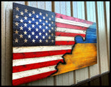 American/Ukrainian Flag - American Flag Signs