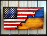 American/Ukrainian Flag - American Flag Signs