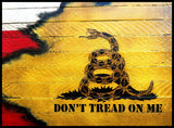 Texas Gadsden Flag - Wood Texas Flag - American Flag Signs