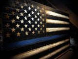 Thin Blue Line American Flag - American Flag Signs