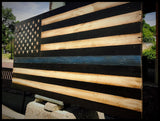 Thin Blue Line American Flag - American Flag Signs