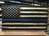 Thin Blue Line American Flag - American Flag Signs