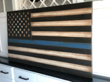 Thin Blue Line American Flag - American Flag Signs